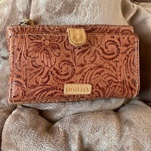 RARE Consuela Slim “Sally” wallet. Boho, leather